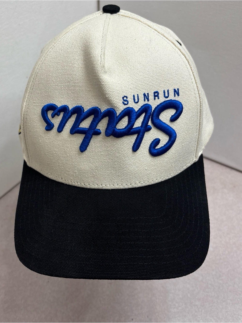 Sunrun Status Runx Performance Hat Cap SnapBack Beige Streetwear Men’s